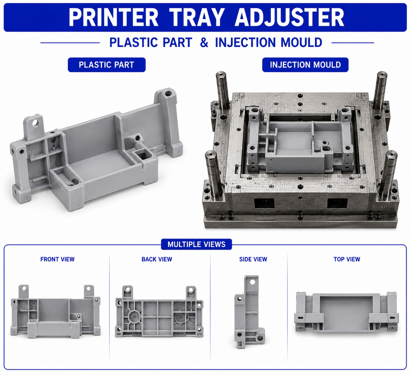 Printer Plastic Tray Adjuster